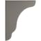 Ekena Millwork 1 3/4"W x 7 1/4"D x 9 1/2"H Plymouth Wood Vintage Decor Bracket, Reclaimed Grey BKTWD02X07X10PLGY - alternate 3